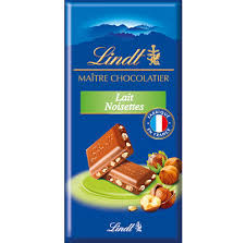 Lindt Tablette Choco Lait Noiset 2x110g 